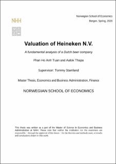 Nhh Brage Valuation Of Heineken N V A Fundamental Analysis Of A Dutch Beer Company